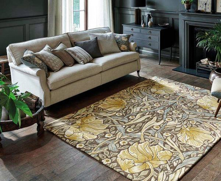 Morris&Co Pimpernel Aubergine rug 28805