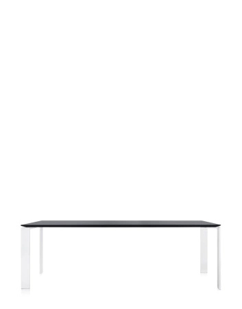  Four Soft Touch 223x79 cm Table White Black