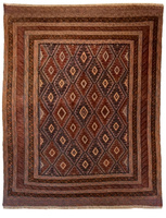 Afghan Wool Rug Unique 138 x 191 65719