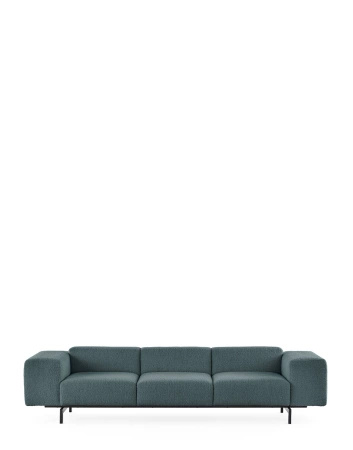 Largo Three-Seater Curly Sofa Petrol