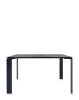 Four Square Soft Touch 128x128 cm Table Black Black