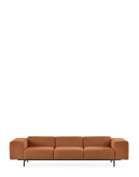 Largo Three-Seater Curly Sofa Orange