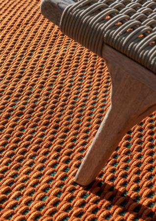 Brink&Campman LACE TRICOLORE TERRA, RUST, GREEN carpet 496903