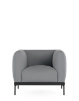 Asia Armchair (Cotone Plain) Gray