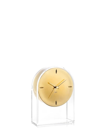 Air Du Temps Transparent/Gold Table Clock