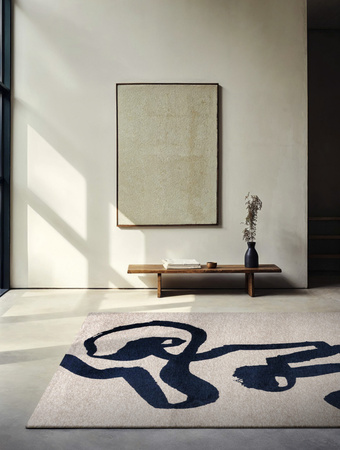 Louis de Poortere Ribbon Sea Ink rug 9849