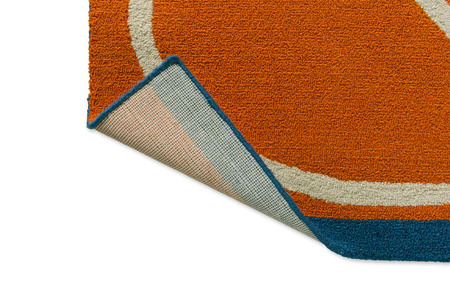 Orla Kiely Linear Stem Orange Carpet 464403