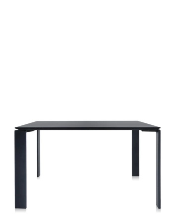 Four Square 128x128 cm Table Black Black