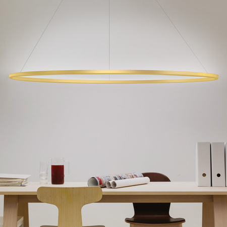 Lampa Wisząca Nemo Ellisse Major Uplight 2700 K Pozłacany