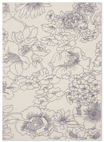 Ted Baker Linear Floral Blue Carpet 162508