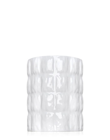 Matelasse' White Vase