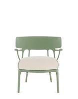 A.I. Lounge Bouclé Chair Green White