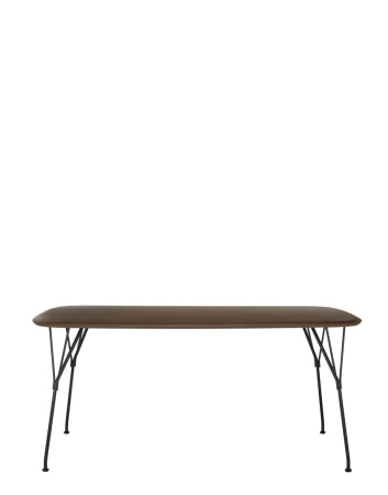 Viscount of Wood Rectangular Table Black Walnut