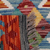 Wool kilim afghan rug multicolored 100464 247x168