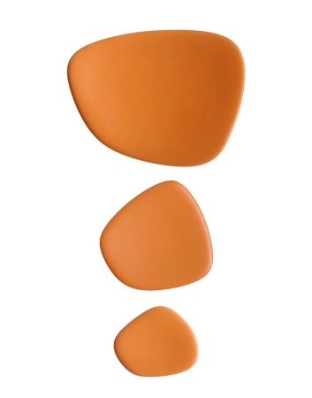 Namaste' Set of Plates Orange
