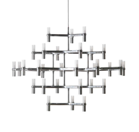 Nemo Crown Major Pendant Lamp Polished Aluminum