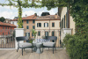 A.I. Lounge Outdoor Fotel Czarny Biały Czarny