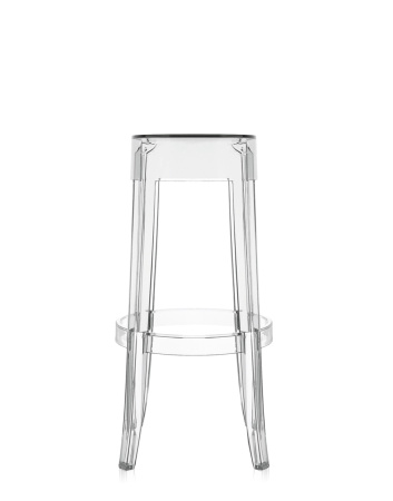 Charles Ghost 75 cm Bar Chair Transparent