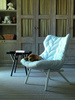 Foliage Velvet Sofa Czarny Różowy