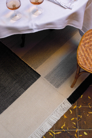 Nanimarquina Tres Outdoor Carpet Black