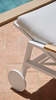 Gandiablasco Timeless Chaise Lounger With Arms And Wheels