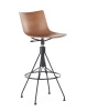 C.Koya Basic Veneer Bar Stool Dark Wood Black FSC™