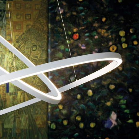 Lampa Wisząca Nemo Ellisse Double Mega 3000 K Biały