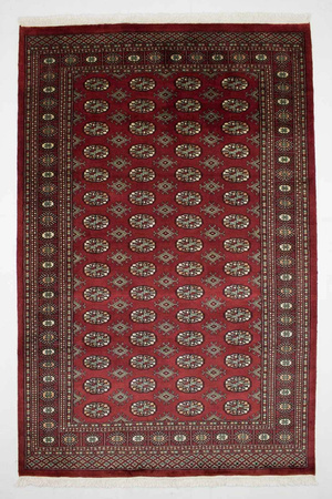 Wool Carpet Pakistan Bukhara Red 53528 203 x 292