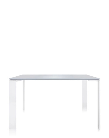 Four Square 128x128 cm Table White White