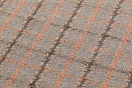 Gan Garden Layers Tartan Terracotta Carpet