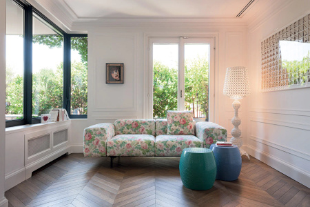 Largo Three-Seater Gubbio Sofa Ecrù