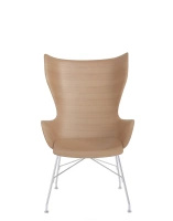 K/wood Basic Veneer Krzesło Jasne Drewno Chromowany