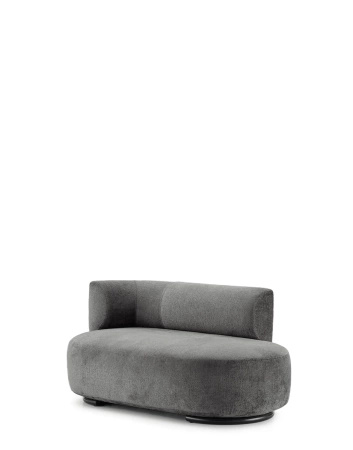 K-Waiting Dormeuse Chenille Lounger Gray