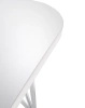 Max 160x80 cm Table on Wheels White Chrome Plated