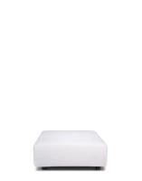 Plastics Duo Rectangular Nile Puff White