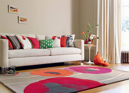 Sanderson Poppies rug 45700