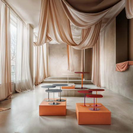 Thierry Bistrot Table Red