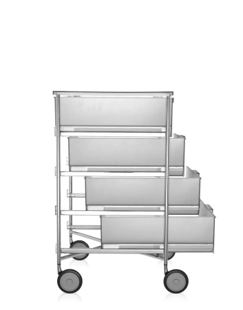Mobil 4 Drawers With Wheels Dresser White