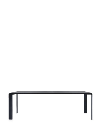  Four Rectangular 223x79 cm Black Black Table
