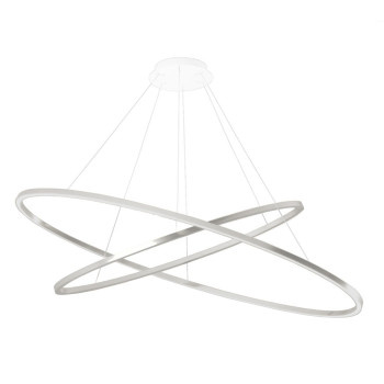 Lampa Wisząca Nemo Ellisse Double 2700 K Polerowane Aluminium