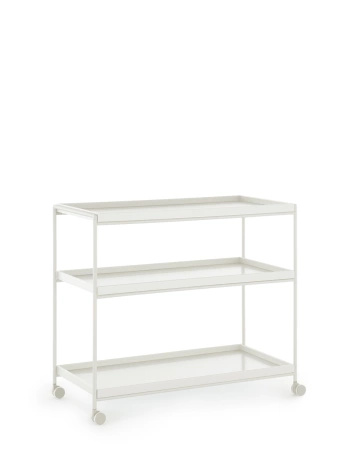 Trays 80 cm x 40 cm Wózek Biały