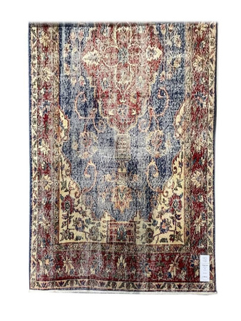 Vintage Dyed Iranian Wool Carpet Unique 20758 151x276