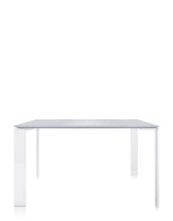 Four Square Soft Touch 128x128 cm Table White White