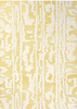 Florence Broadhurst Waterwave Stripe Citron Carpet 039906