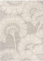 Florence Broadhurst Japanese Floral Oyster rug 039701