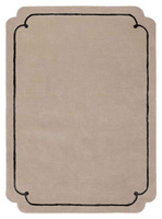 Magda Fornal Cookie Beige Black Carpet 5023