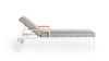 Gandiablasco Timeless Chaise Lounger With Arms And Wheels