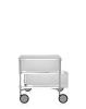 Mobil 2 Drawers With Wheels Dresser White