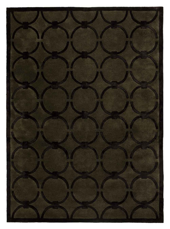 Magda Fornal Glam Dark Green Black Carpet 5038