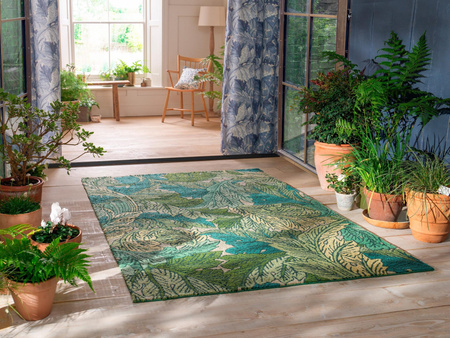 Morris&Co Acanthus Nettle Sky Blue rug 427307